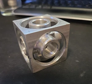 Juguete inquieto de escritorio CNC'd 6160 Billet aluminio - Imagen 1 de 2