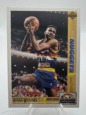 Reggie Williams 1991-92 Upper Deck #206 Denver Nuggets - Image 1 of 2