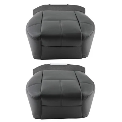 1 par de fundas de asiento inferiores de cuero para GMC Yukon XL 1500 2500 2007-2012 negras Foto 1 de 4