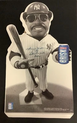 Reggie Jackson Signed Store Display Lipton Brisk Iced Tea 1987 Autograph HOF JSA - Image 1 of 4
