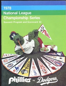 1978 MLB NLCS Program Los Angeles Dodgers vs Philadelphia Phillies EXMT+ - Picture 1 of 1