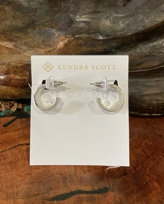 Kendra Scott Henry Huggie Hoop Silver Earrings NWT - Image 1 of 4