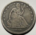 1840 Small Letters Seated Liberty Half Dollar — Circulated, Original Surfaces