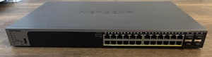 Netgear ProSafe GS728TPv2 24-Port Gig Ethernet PoE+ Smart Switch w/ 4 SFP ports - Picture 1 of 2