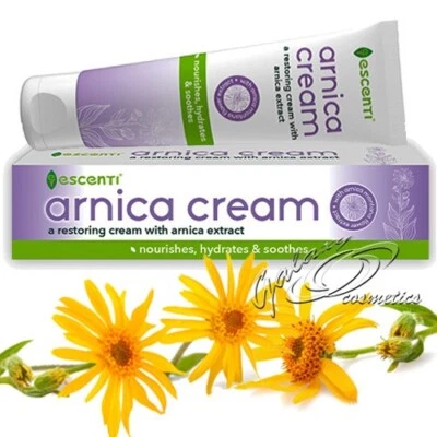 Escenti Arnica Cream, soothing pain from bruises, sprains, aches & swelling 70ml