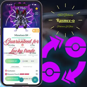 Pokémon Go - Mewtwo Armored - Guaranteed for Lucky Trade | Trade Go |Description - Picture 1 of 1