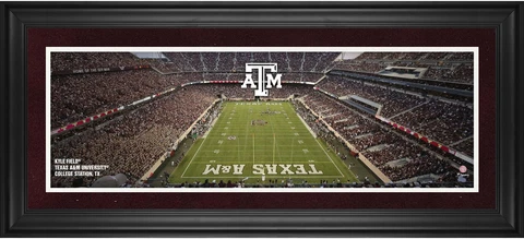 Texas A&M Aggies Framed 10" x 30" Kyle Field Panoramic Photograph Cover