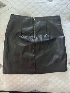 Girls Art Class Faux Leather Skirt