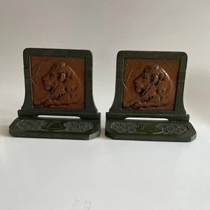 Art Deco Lion Bookends - Picture 1 of 8