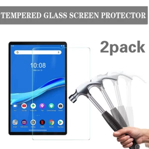 UK 2 Pack Tablet Tempered Glass Screen Protector For Lenovo Tab E7/E10/M7/M8/M10 - Picture 1 of 5