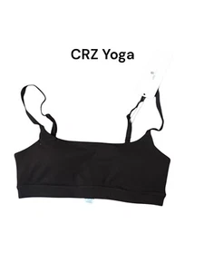 CRZ Yoga Butterluxe Adjustable Strap Yoga Bra Brown XS - Picture 1 of 5