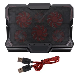  Notebook-Kühler Laptop-Kühler Mit LED-Lüfter Gaming-Laptop-Kühler - Bild 1 von 9