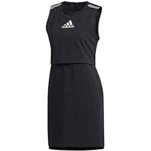 adidas Women's Game & Go Active Dress FL7708 Black/White Size XSmall - Picture 1 of 9