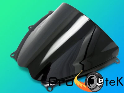 For 2007-2008 Suzuki GSXR1000 Smoke Black Double Bubble Windscreen Windshield - Image 1 of 3