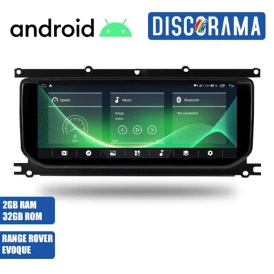 AUTORADIO ANDROID RANGE ROVER EVOQUE 2012-2018 STEREO AUTO TOUCH WIFI NAVI - Immagine 1 di 4