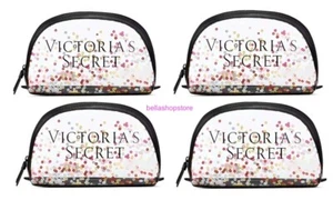 Victoria's Secret Makeup Bag Beauty Bag Cosmetic Bag Clear 4 Bags - Picture 1 of 1