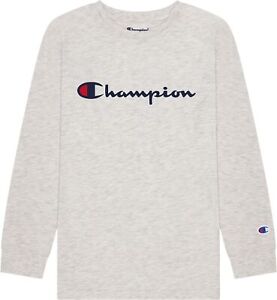 Champion Boys Long Sleeve Tee Shirt Kids Tops