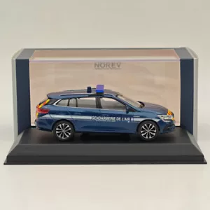 Norev 1/43 Renault Megane Estate GENDARMERIE DE L'AIR 2022 Blue Diecast Model - Foto 1 di 7