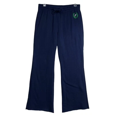 Victorias Secret Pink Navy Lounge Pants Cotton/Polyester Blend Elastic Waist XL - Image 1 of 4