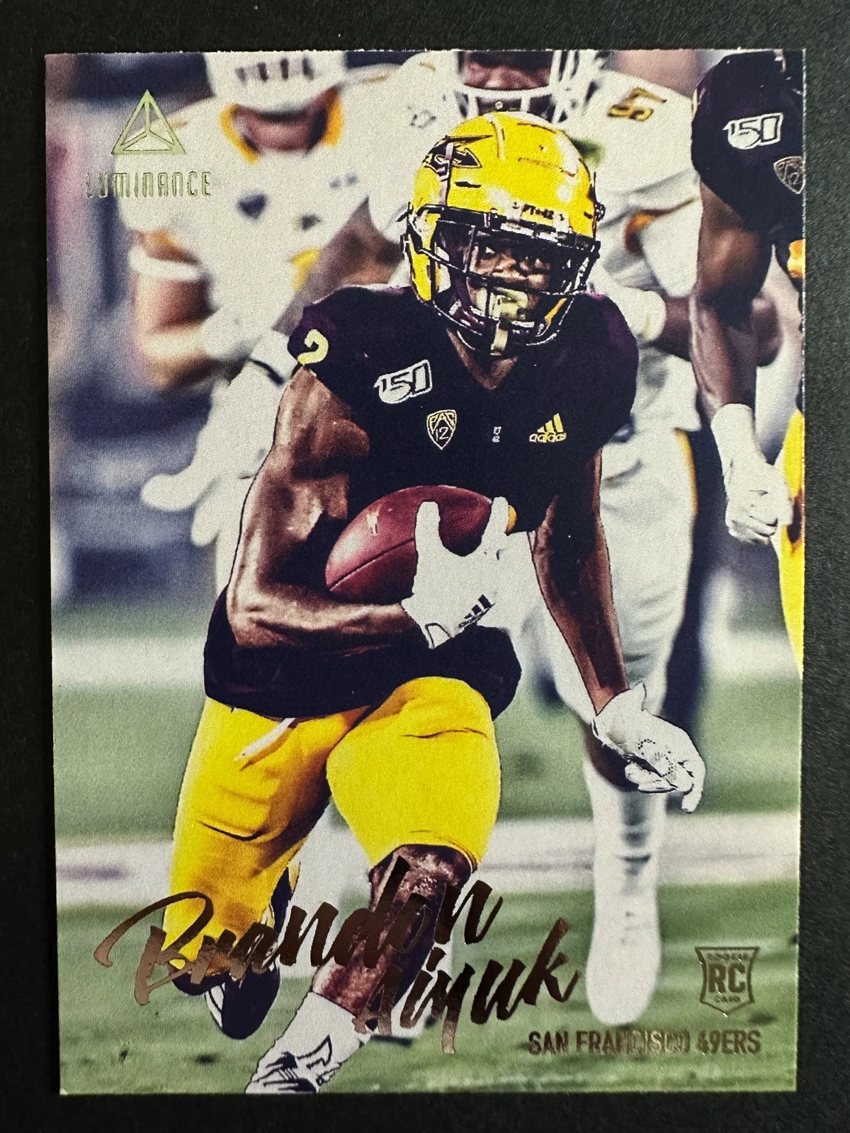 Brandon Aiyuk 2020 Panini Luminance  Football Card San Francisco 49ers #126