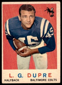 1959 Topps L.G. Dupre Baltimore Colts #163