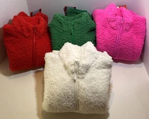 Wondershop Kids’ Quarter Zip Sherpa Jacket - Assorted Colors & Sizes - New - Picture 1 of 41