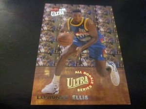 laphonso ellis (denver nuggets) 1992/93 fleer ultra ALL ROOKIE card #1 of 10