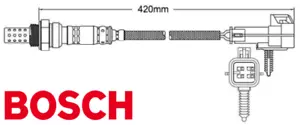 2 X BOSCH PRE CATALYTIC OXYGEN O2 SENSOR FOR HOLDEN LS1 L76 L77 L98 5.7L 6L V8 - Picture 1 of 1
