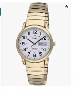 Nuovo Timex T20471 Easy Reader, Uomo, Espansione Tono Oro, Indiglo Giorno/Data - Foto 1 di 2