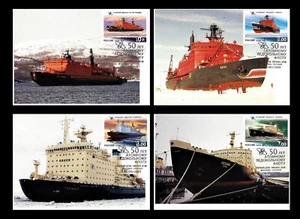 RUSSIA, USSR. 2009 SC#7143-46 MNH Russian Nuclear Ice-Breakers. (BI#BX30) - Picture 1 of 2