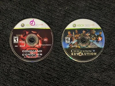 Civilization Revolution & Command & Conquer 3 Xbox 360, Tested - Strategy Bundle - Image 1 of 2