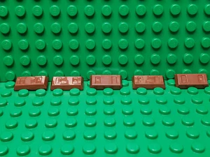 **LOTE DE 5 QUILATES** Lego NUEVO barra de utensilios marrón rojizo / piezas de lingote (A-210) - Imagen 1 de 1