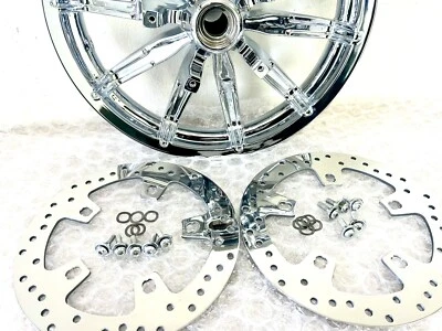 HARLEY RUEDA DELANTERA CROMADA 2009-2022 Road Glide llanta impulsor rueda de turismo CVO Foto 1 de 4