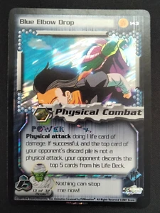 Dragon Ball Z Score CCG UnLimited FOIL CELL SAGA Blue Elbow Drop RARE Card #143 - Picture 1 of 5