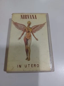 NIRVANA IN UTERO cassette tape India Indian Orig clamshell MEGA RARE 1993 !!!!!! - Picture 1 of 6