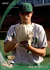 2017 Clinton LumberKings Update Grandstand 5 Wyatt Mills Spokane Washington Card