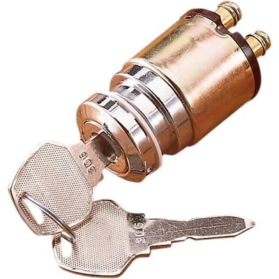 Drag Specialties Chrome Ignition Switch for Harley Davidson DS-272114 - Image 1 of 3