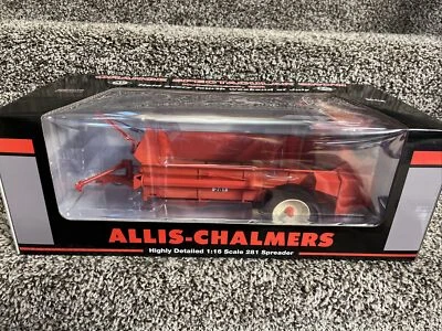 2022 SpecCast 1:16 ORANGE SPECTACULAR Allis-Chalmers 281 Spreader NEW!! - Image 1 of 4
