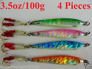 4 plantillas de cuchillo 3,5 oz/100 g plantillas de pesca de mariposa verticales 4 colores combo - Imagen 1 de 1