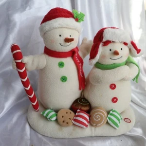 PARTS NOT WORKING Hallmark Jingle Pals Seasons Treatings Snowman Duo - Picture 1 of 6