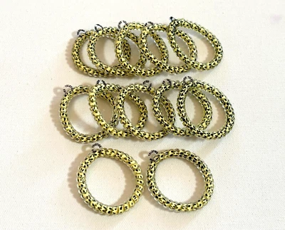 Teleties Hair Ties Bracelets (12) Spiral Coiled Yellow/Black - NWOT - Image 1 of 4
