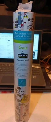 Cricut Premium Vinyl Disney Mickey the true original  6x 12" x 12" Sheets New - Image 1 of 3