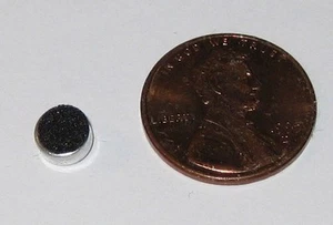 Micro Electret Microphone with Dustscreen - 6 mm x 2.7 mm - Full Specifications - Picture 1 of 5