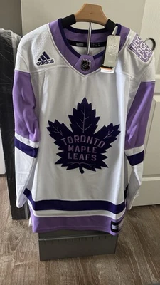Toronto Maple Leafs Adidas Hockey Fights Cancer Authentic Matthew Knies Jersey - Image 1 of 4
