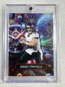 Baker Mayfield-QB•Buccaneers•2025 WC QB1-On the Clock•Vertical Rainbow 1/1 - Imagen 1 de 2