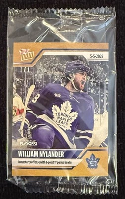 2024-25 NHL TOPPS NOW® Sticker #177 🏒 William Nylander 🏒 Maple Leafs GOLD 1/1 - Image 1 of 4