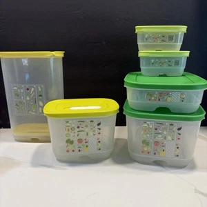 Juego de 6 contenedores para refrigerador Tupperware Fridgesmart - Usados en Excelente Condición - Imagen 1 de 9