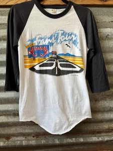 Vtg 80s ALABAMA 1986 Concert Tours Fans T-Shirt Baseball Style Size M 2 Sided - Picture 1 of 4
