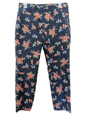 PANTALÓN J.JILL ESTAMPADO FLORAL ELÁSTICO PIERNA CÓNICA MUJER TALLA 8 PETITE Foto 1 de 4