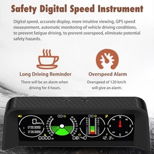 Newest Useful HUD X90 2.4GHz Speedometer < 0.36Km/h Automotive DC 10V~30V - Picture 1 of 12